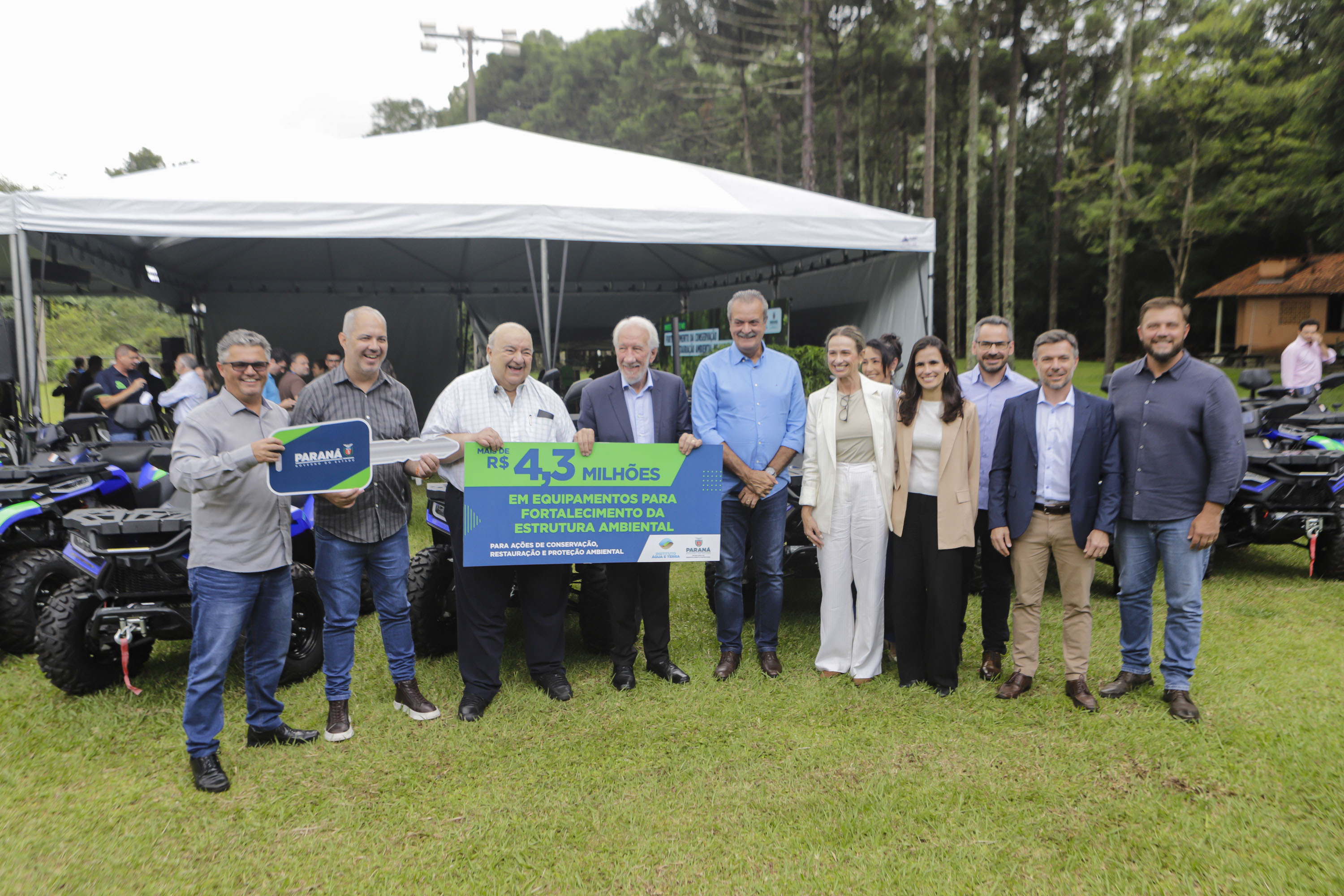 Governo entrega equipamentos e carros para reforçar cuidados com Unidades de Conservação