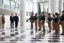 O vice-governador Darci Piana recebe o embaixador da Nova Zelândia, Chris Langley
