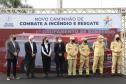 Caminhão de modelo americano é entregue ao Corpo de Bombeiros de São José dos Pinhais