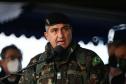 O governador Carlos Massa Ratinho Junior participou nesta quarta-feira (28), no Forte do Pinheirinho, em Curitiba, da cerimônia de troca de comando da 5ª Divisão do Exército (5ª DE). Depois de dois anos à frente da Divisão, que atende os estados do Paraná e de Santa Catarina, o general Carlos José Russo Assumpção Penteado passou o comando ao general Fábio Benvenutti Castro, que até então ocupava o posto de chefe do gabinete do comandante do Exército Brasileiro, em Brasília.  Na cerimônia, Ratinho Junior des