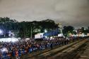 Primeira apresentação do Natal no Palácio Iguaçu é um espetáculo de fogos, luzes e música