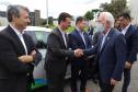 Palácio Iguaçu recebe posto para abastecer com energia solar os veículos elétricos da frota do Estado