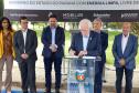 Palácio Iguaçu recebe posto para abastecer com energia solar os veículos elétricos da frota do Estado