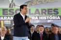 Governador entrega 128 ônibus escolares e 45 novas viaturas para as forças de segurança pública