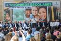Governador entrega mais 173 ônibus escolares para a rede pública do Paraná