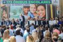 Governador entrega mais 173 ônibus escolares para a rede pública do Paraná