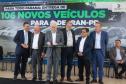 Estado entrega 106 veículos e equipamentos para reforçar atendimentos do Detran-PR