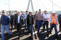 Darci Piana e presidente do Paraguai visitam Ponte da Integração, em Foz do Iguaçu