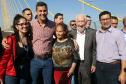 Darci Piana e presidente do Paraguai visitam Ponte da Integração, em Foz do Iguaçu