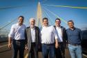 Darci Piana e presidente do Paraguai visitam Ponte da Integração, em Foz do Iguaçu