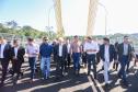Darci Piana e presidente do Paraguai visitam Ponte da Integração, em Foz do Iguaçu