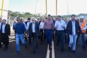 Darci Piana e presidente do Paraguai visitam Ponte da Integração, em Foz do Iguaçu