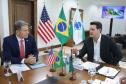 Governador Ratinho Junior apresenta potenciais do Paraná ao cônsul-geral dos EUA