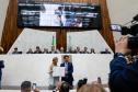 Governador participa da posse do deputado Alexandre Curi como presidente da Alep