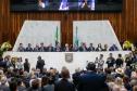 Governador participa da posse do deputado Alexandre Curi como presidente da Alep