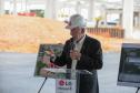 Darci Piana visita obras de nova fábrica bilionária da LG em Fazenda Rio Grande