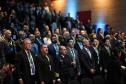 PRESENÇAS – Participaram da abertura do evento o vice-governador Darci Piana; os ministros do Tribunal de Contas da União (TCU) Otto Alencar Rodrigues e Weder de Oliveria; e do Tribunal Superior do Trabalho (TST), Douglas Alencar Rodrigues; o presidente do TRT-PR, Célio Horst; o presidente do TRF4, João Batista Silveira Pinto; o secretário estadual da Justiça e Cidadania, Valdemar Bernardo Jorge; e o deputado federal Arthur Maia. GALERIA DE IMAGENS 