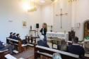 Darci Piana recebe imagem peregrina de Nossa Senhora do Rocio no Palácio Iguaçu