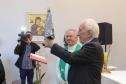 Darci Piana recebe imagem peregrina de Nossa Senhora do Rocio no Palácio Iguaçu