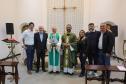 Darci Piana recebe imagem peregrina de Nossa Senhora do Rocio no Palácio Iguaçu