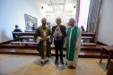 Darci Piana recebe imagem peregrina de Nossa Senhora do Rocio no Palácio Iguaçu