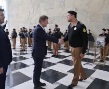 O vice-governador Darci Piana recebe o embaixador da Nova Zelândia, Chris Langley
