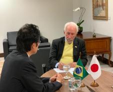 Darci Piana apresenta planos de investimentos ao cônsul do Japão