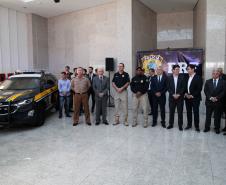 Entrega de viaturas para a PRF