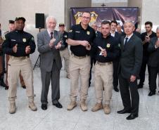 Entrega de viaturas para a PRF