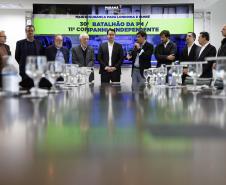 Governador anuncia novo Batalhão da PM e libera R$ 15 milhões para o CEEP de Londrina