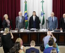 Vice-governador acompanha a posse da nova mesa diretora do Tribunal de Contas do Paraná