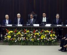 Governador reforça parceria institucional com o TJPR na posse da nova cúpula diretiva