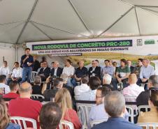 Sonho realizado: governador entrega nova PRC-280, revitalizada com concreto