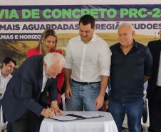 Sonho realizado: governador entrega nova PRC-280, revitalizada com concreto