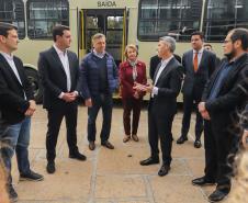 Região Metropolitana de Curitiba recebe 100 ônibus para renovação da frota do transporte coletivo