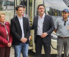 Região Metropolitana de Curitiba recebe 100 ônibus para renovação da frota do transporte coletivo