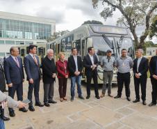 Região Metropolitana de Curitiba recebe 100 ônibus para renovação da frota do transporte coletivo