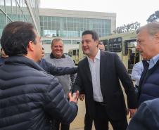 Região Metropolitana de Curitiba recebe 100 ônibus para renovação da frota do transporte coletivo