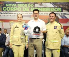 Governador inaugura nova sede do Corpo de Bombeiros de Foz do Iguaçu, a maior do Estado 