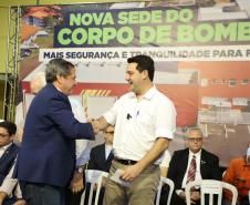 Governador inaugura nova sede do Corpo de Bombeiros de Foz do Iguaçu, a maior do Estado 