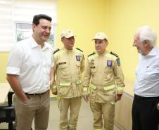 Governador inaugura nova sede do Corpo de Bombeiros de Foz do Iguaçu, a maior do Estado 