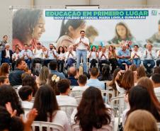 Governador inaugura escola estadual com capacidade para 900 estudantes em Ortigueira