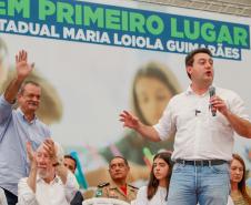 Governador inaugura escola estadual com capacidade para 900 estudantes em Ortigueira