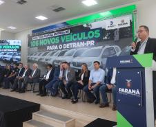 Estado entrega 106 veículos e equipamentos para reforçar atendimentos do Detran-PR