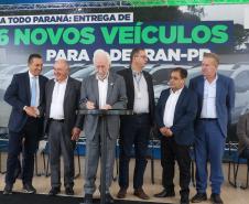 Estado entrega 106 veículos e equipamentos para reforçar atendimentos do Detran-PR