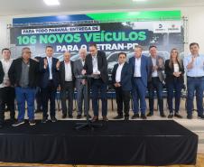 Estado entrega 106 veículos e equipamentos para reforçar atendimentos do Detran-PR