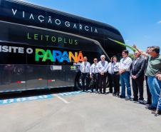 Campanha em parceria com Viação Garcia convida turistas a visitar o Paraná