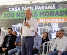 Com apoio do Estado, 200 moradores de Maringá ganham as chaves da casa própria