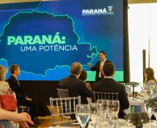 Governador mostra investimentos no Paraná a empresários: R$ 285 bi desde 2019