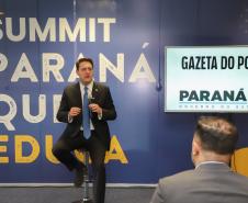 Ratinho Junior destaca conquistas da educação em evento da Gazeta do Povo